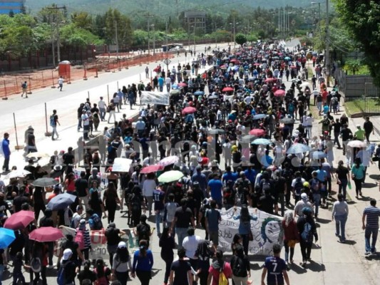 La mega marcha del MEU el domingo 10 de julio en #TGU