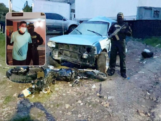 Capturan a presunto marero que arrolló y mató a motociclista cuando escapaba de la Policía