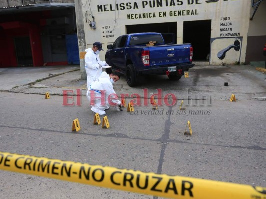 Las imágenes que dejó la masacre en barrio Santa Anita de San Pedro Sula
