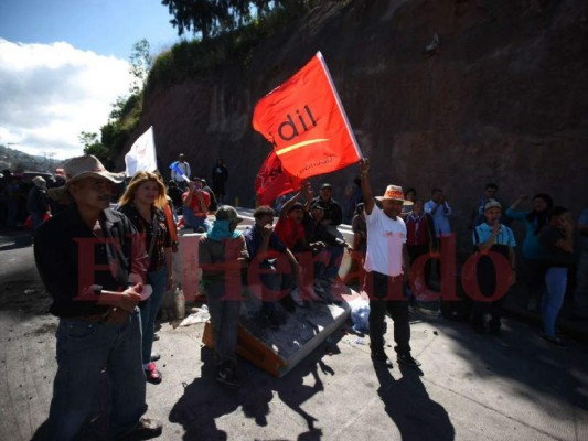 Simpatizantes de Nasralla continúan caos durante manifestaciones
