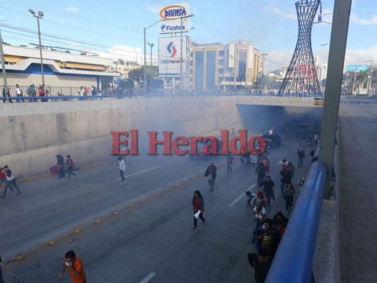 Alianza de Oposición realiza tomas en la capital durante investidura de Juan Orlando Hernández