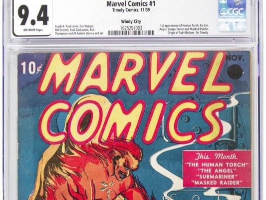 Primer número de Marvel Comics se vende por $1.26 millones&nbsp;&nbsp;