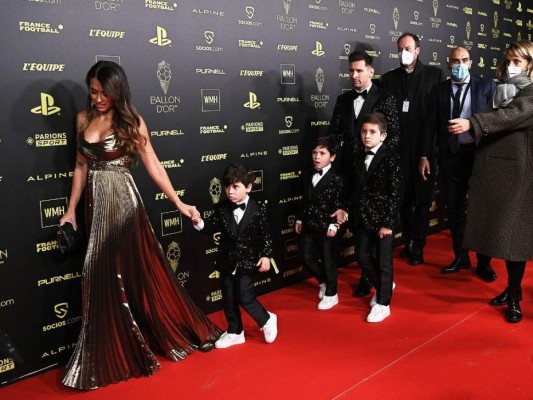 Así vivió Messi la entrega de su séptimo Balón de Oro (Fotos)