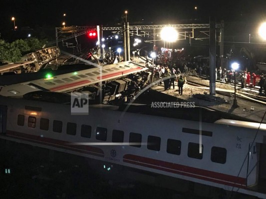 Taiwán: 22 muertos, 171 heridos en descarrilamiento&nbsp;