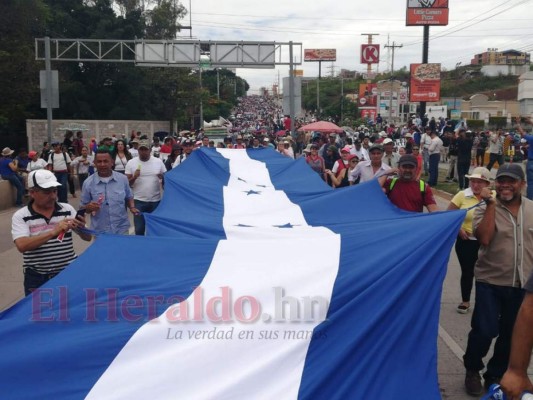 Así se desarrollan las protesta de este viernes en la capital de Honduras