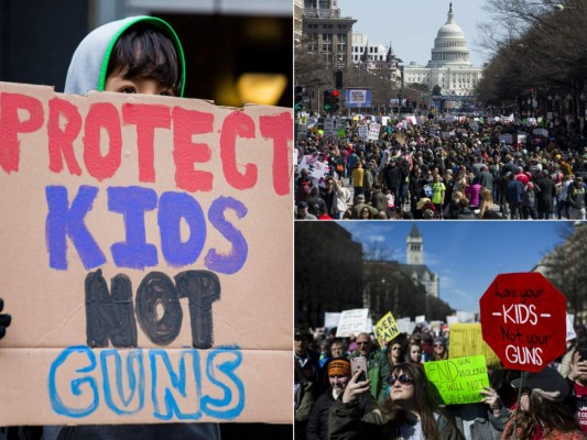 Estados Unidos: Fotos de la multitudinaria marcha exigiendo mayor control en el acceso a las armas de fuego