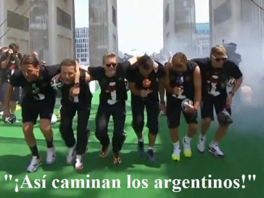 Critican a alemanes por burlarse de los argentinos