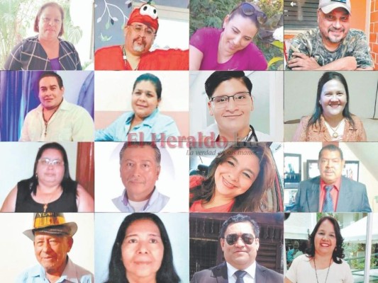 Estos son algunos de los hondureños que fallecieron por covid-19 en un año de pandemia. Sus familiares y amigos contaron a EL HERALDO cuánta falta les hacen y que son unos guerreros que lucharon hasta el final pero que Dios tenía otro propósito para ellos.