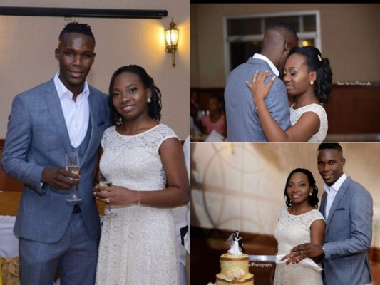 El delantero de Motagua Rubilio Castillo se casó este fin de semana