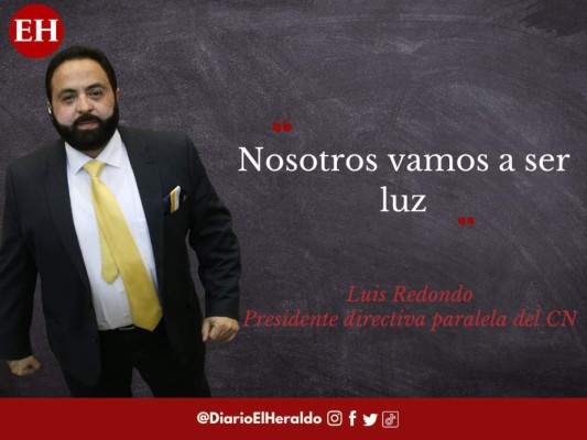 'Nosotros vamos a ser luz': frases de Luis Redondo, presidente de la directiva paralela del CN