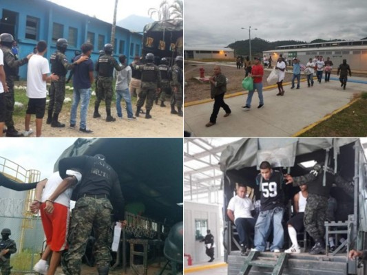 FOTOS: Así fue el traslado de 34 reos desde La Tolva hacia Támara y El Porvenir