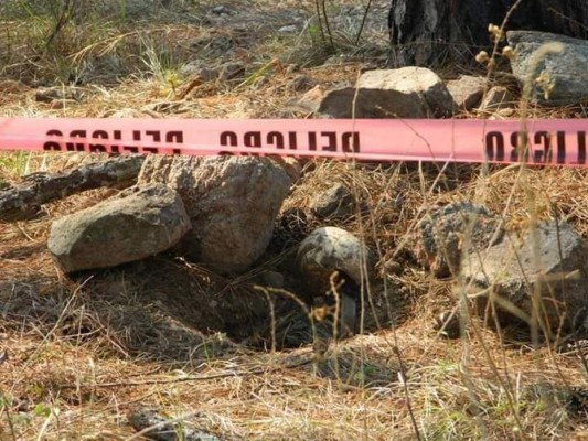 Hallan osamenta oculta bajo piedras en Comayagua&nbsp;
