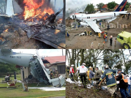 Recuento de los accidente aéreos que han dejado dolor y luto en las familias hondureñas