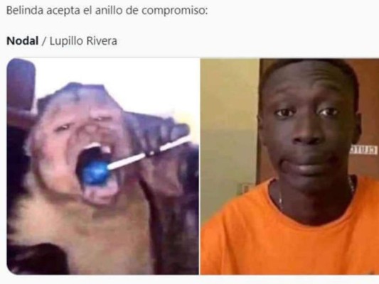 Los memes que desató el compromiso de Christian Nodal y Belinda