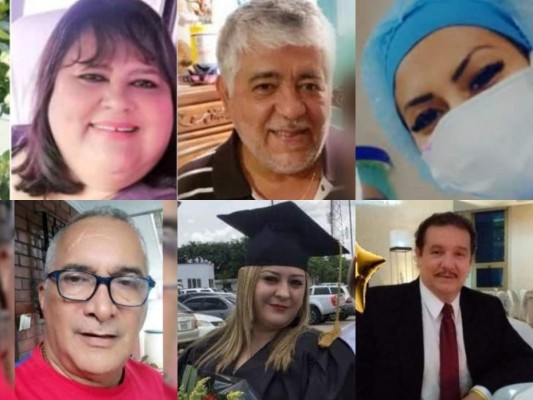 Los rostros de los 17 médicos hondureños víctimas del coronavirus en lo que va de 2021 (Fotos)