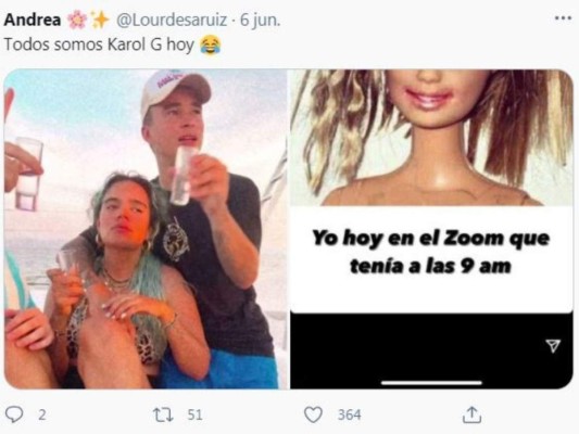 Los memes de Karol G por sus vacaciones en México
