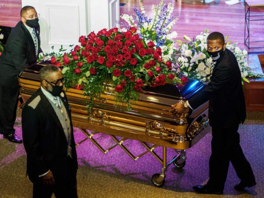 FOTOS: Tristeza e indignación marcan funeral de George Floyd en Minneapolis