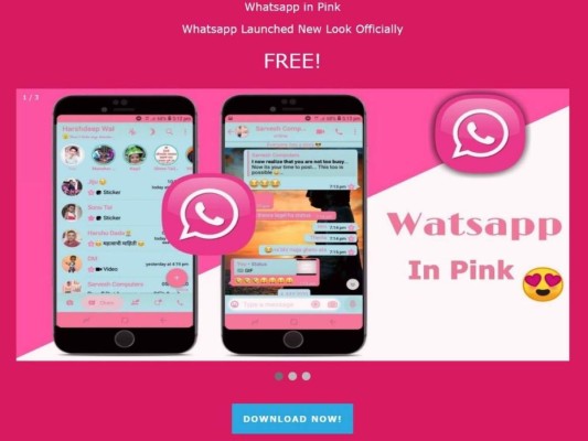 ¡Cuidado! WhatsApp rosa o 'pink' podría robar tus datos personales y tomar control de tu celular