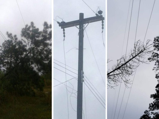 Pese a las lluvias servicio de energía eléctrica se mantiene estable