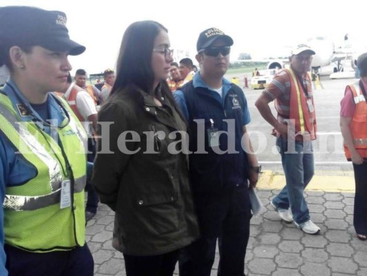 La expalillona Ilsa Vanessa Molina regresa deportada a Honduras