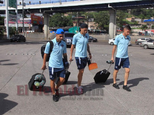 FOTOS: Bajo resguardo policial, Motagua viaja a San Pedro Sula para enfrentar al Alianza