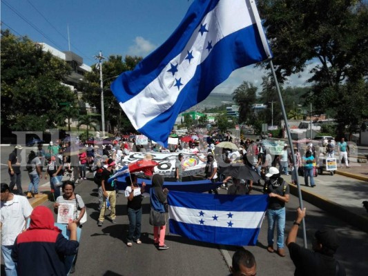 La mega marcha del MEU el domingo 10 de julio en #TGU