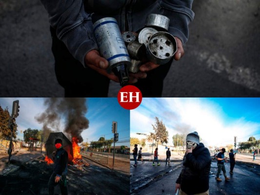 Desorden y disparos en protesta en Chile en medio de la pandemia (FOTOS)