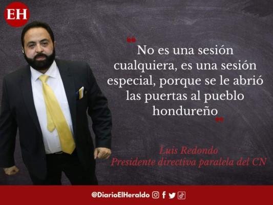 'Nosotros vamos a ser luz': frases de Luis Redondo, presidente de la directiva paralela del CN