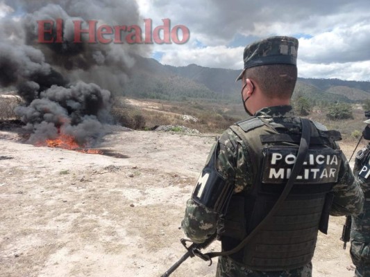 Incineran casi 400 kilos de cocaína en la capital de Honduras (FOTOS)