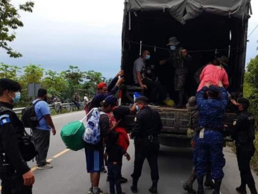 Más de 300 migrantes de la caravana fueron detenidos en Guatemala