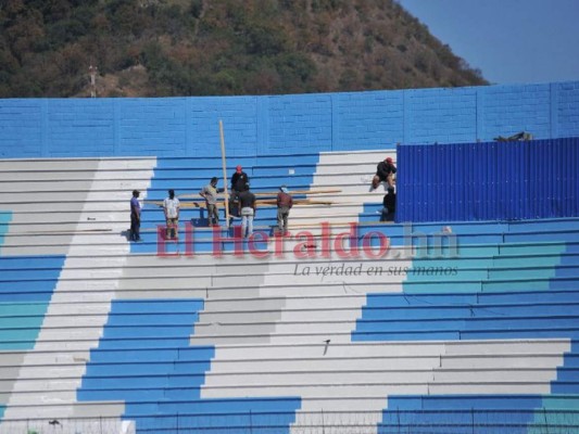Así luce el Nacional con la instalación de un mega escenario para la toma de posesión  