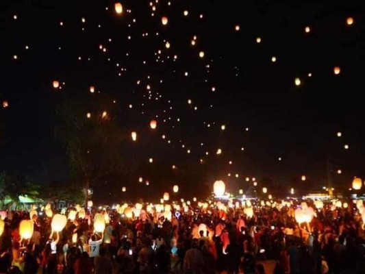 Linternas flotantes iluminaron a El progreso a favor de la Escuela del Vidrio&nbsp;&nbsp;