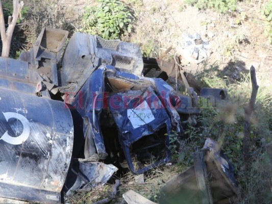 Imágenes del aparatoso accidente de una cisterna en Nueva Armenia