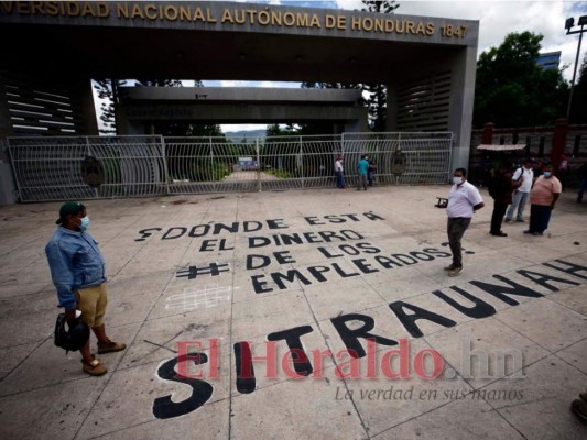 Cancelan el salario a empleados de la UNAH