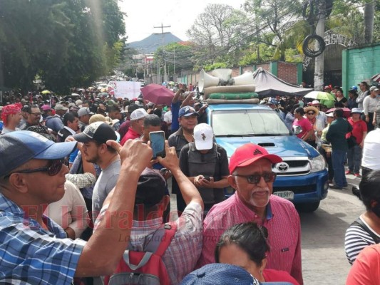 Así se desarrollan las protesta de este viernes en la capital de Honduras