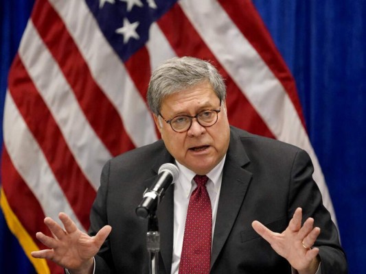Trump anuncia la salida del gobierno de EEUU del fiscal general Bill Barr