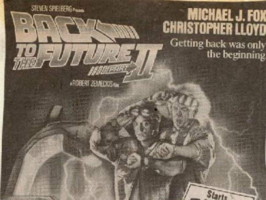 Back to the future II se estrenó en Tegucigalpa un 22 de diciembre de 1989