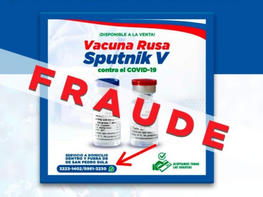 Arsa advierte venta ilegal de vacuna rusa Sputnik V en Honduras  