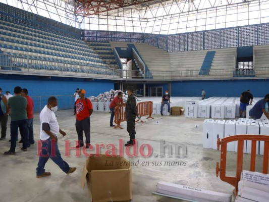 Bajo completa normalidad llegaron 3,345 maletas electorales a Cortés (Fotos)