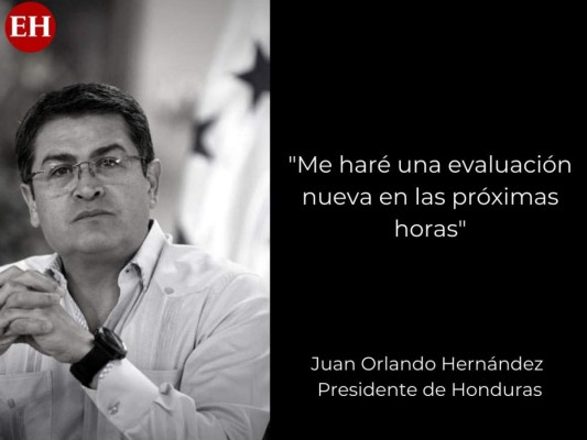 'Confío en Dios': las frases de JOH al confirmar que tiene covid-19
