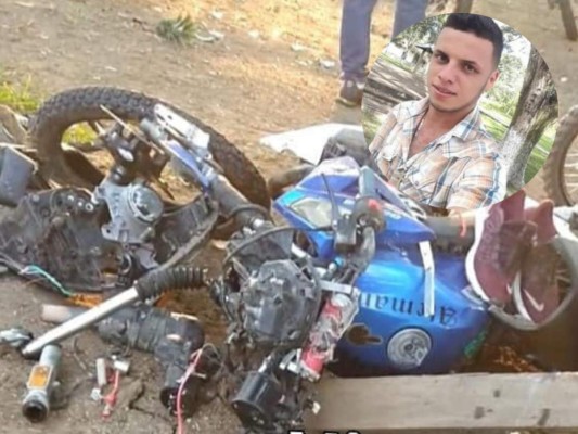 Joven muere en aparatoso accidente de motocicleta en Olancho  