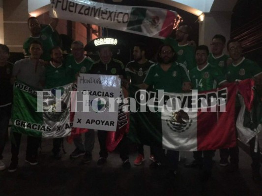 México ya está en Honduras; este fue el ambiente que se vivió a su llegada