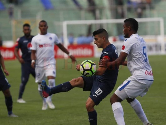 Motagua saca envidiable ventaja en la final al vencer 0-2 a Olimpia en la ida