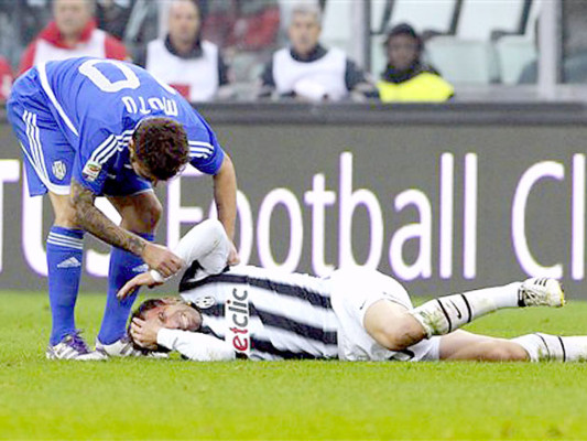 Del Piero es dado de alta tras golpe en la cabeza