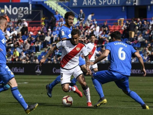 Getafe gana 2-1 al Rayo y se coloca en puestos de Champions&nbsp;