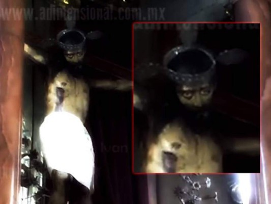 VIDEO: Imagen de Santo Cristo abriendo los ojos estremece las redes sociales