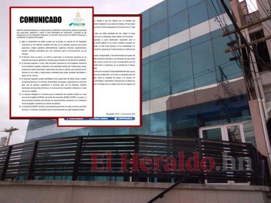 Invest-H justifica gasto de viáticos en la instalación de los hospitales móviles