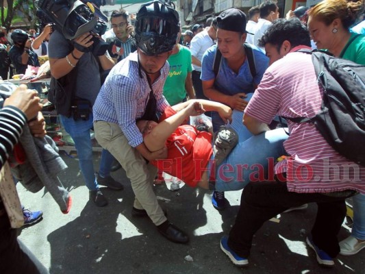 Las 10 fotos más impactantes de protestas en el centro de la capital