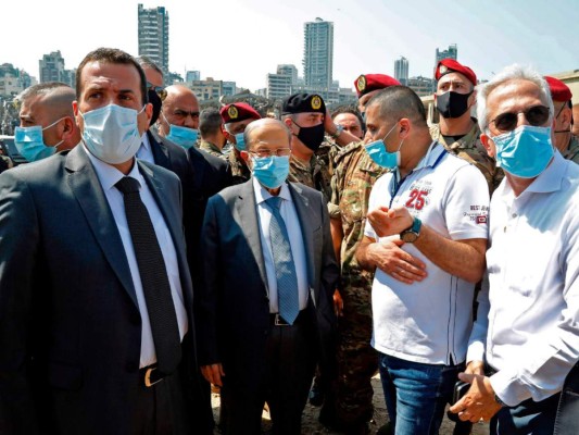 Presidente de Líbano dice que sí se enteró de los explosivos en el puerto&nbsp;&nbsp;