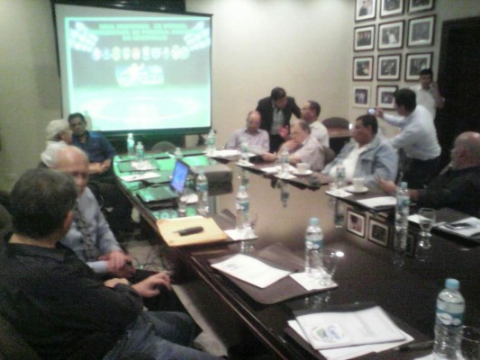 Presidentes de Liga Nacional reunidos en San Pedro Sula &nbsp;&nbsp;